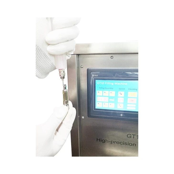 California No.1 Hot Selling 1ML 2ML 5ML CBD/THC/HHC Thick Oil Filling Machine GT10 For Small Business